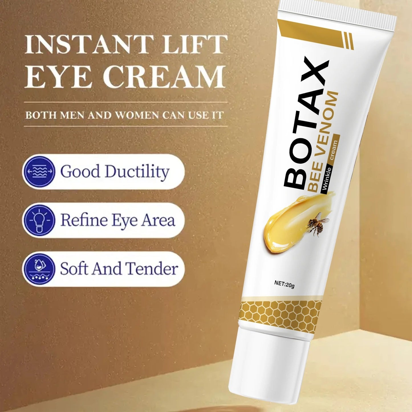 Bee Venom Botox Face Cream 20g | Hydrating & Firming Moisturizer for Smooth, Youthful-Looking Skin