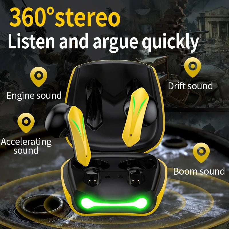 Gaming Wireless Earbuds Bluetooth 5.3 | Ultra-Low Latency RGB TWS Earphones