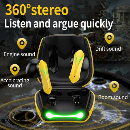 Gaming Wireless Earbuds Bluetooth 5.3 | Ultra-Low Latency RGB TWS Earphones
