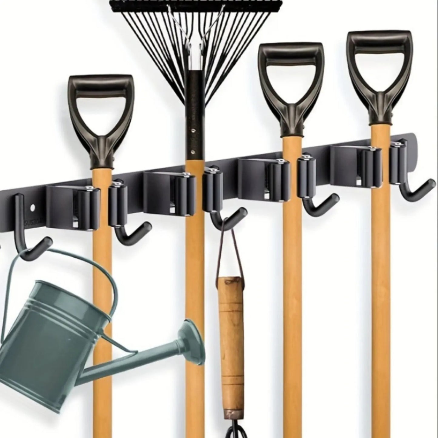 Wall-Mounted Mop & Broom Holder Organizer | Heavy-Duty Cleaning Tool Storage Rack