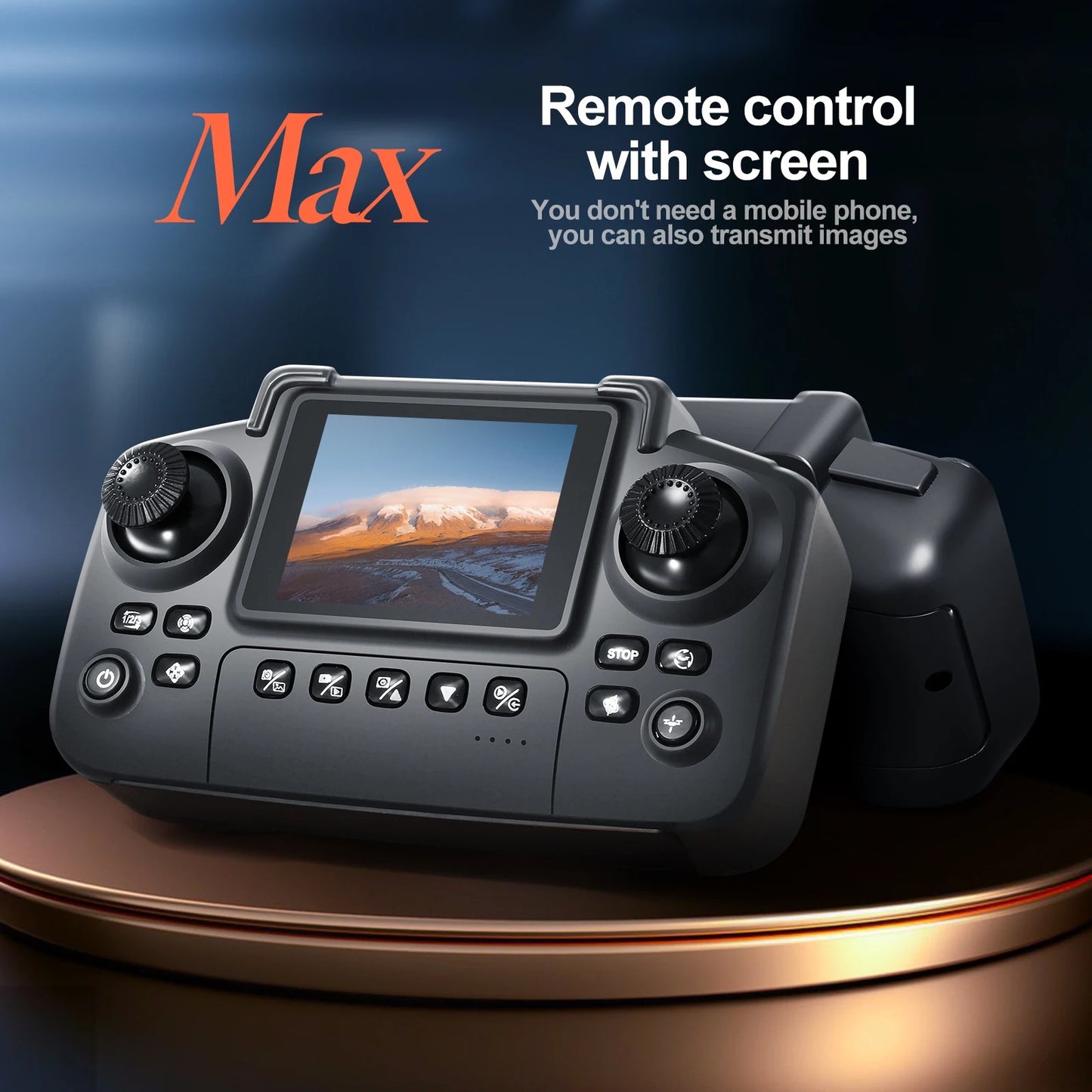 Foldable HD Camera Drone with Screen Remote Controller | Dual Camera Aerial Photography Quadcopter