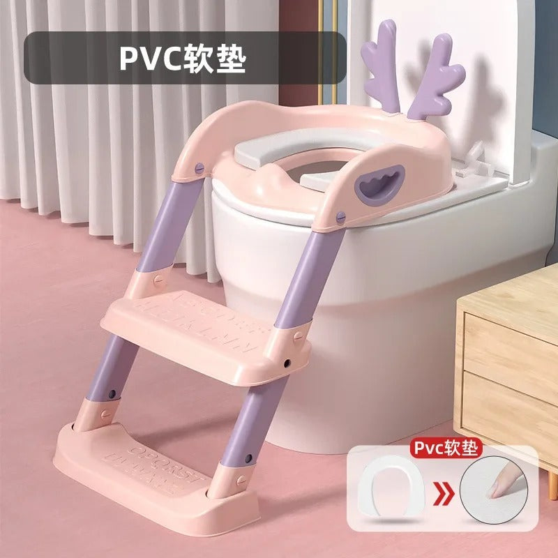 Kids Toilet Training Seat with Step Ladder | Adjustable Potty Training Chair for Toddlers