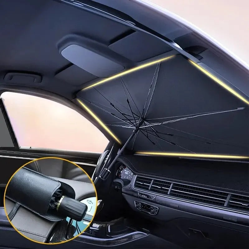 Foldable Car Windshield Sunshade Umbrella – Front Glass Heat & Sun Protector
