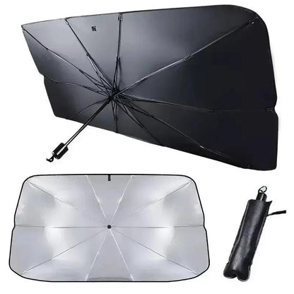 Foldable Car Windshield Sunshade Umbrella – Front Glass Heat & Sun Protector