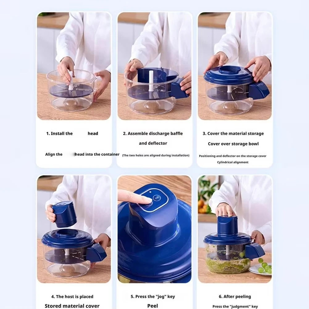 Electric Food Chopper & Vegetable Cutter | USB Rechargeable Mini Food Processor