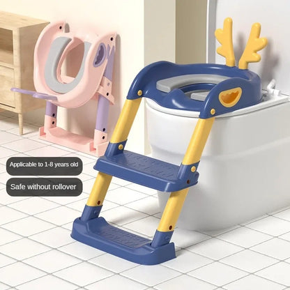 Kids Toilet Training Seat with Step Ladder | Adjustable Potty Training Chair for Toddlers