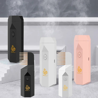 Electric Hair Bakhoor Comb | Portable Rechargeable Hair Incense Diffuser for Long-Lasting Fragrance