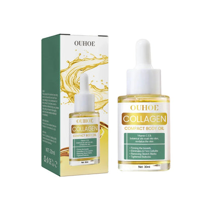 OUHOE Collagen Compact Body Oil 30ml | Deep Moisturizing Firming Body Serum for Smooth & Radiant Skin