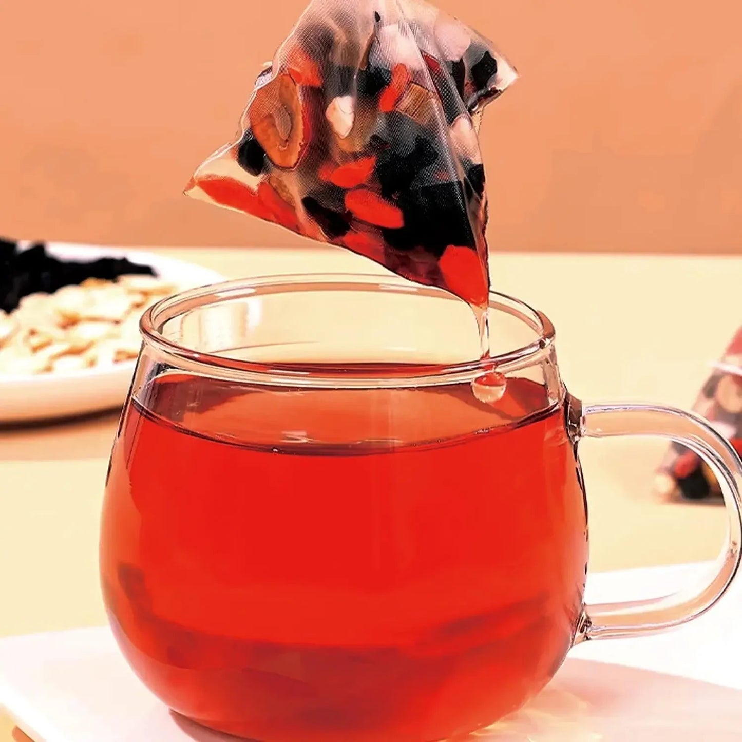 Ginseng Five Treasure Herbal Tea | Natural Wellness Tea Blend for Daily Refreshment & Vitality