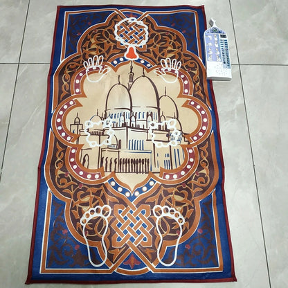 Interactive Islamic Prayer Mat for Kids | Educational Salah Learning Mat with 5 Daily Prayers & Audio Guidance