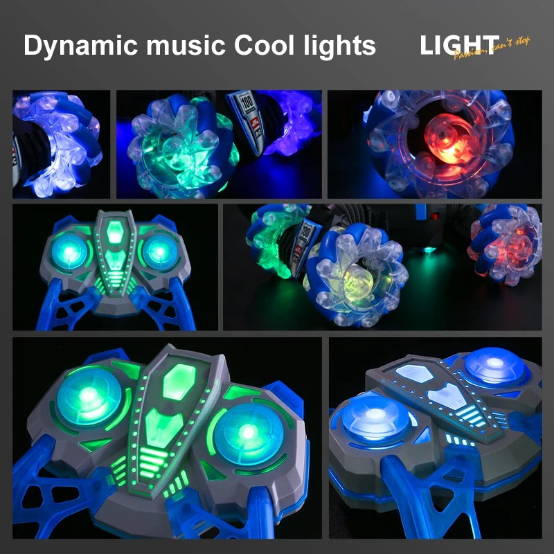 360° RC Spray Stunt Car – Gesture Sensor Remote Control Car with Lights, Music & Drift Action