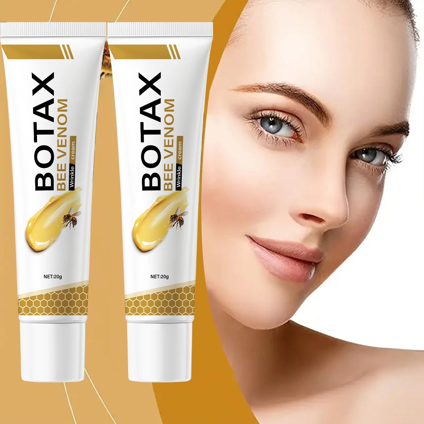 Bee Venom Botox Face Cream 20g | Hydrating & Firming Moisturizer for Smooth, Youthful-Looking Skin