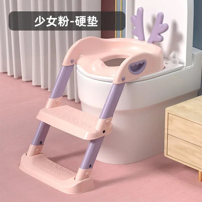 Kids Toilet Training Seat with Step Ladder | Adjustable Potty Training Chair for Toddlers