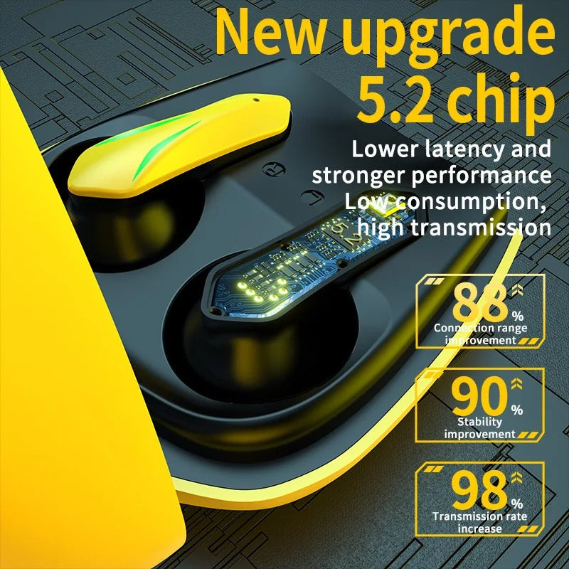Gaming Wireless Earbuds Bluetooth 5.3 | Ultra-Low Latency RGB TWS Earphones