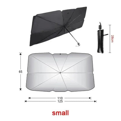 Foldable Car Windshield Sunshade Umbrella – Front Glass Heat & Sun Protector