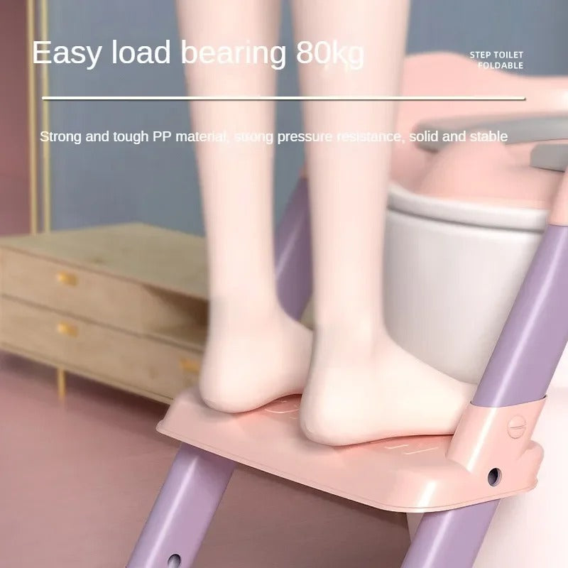 Kids Toilet Training Seat with Step Ladder | Adjustable Potty Training Chair for Toddlers