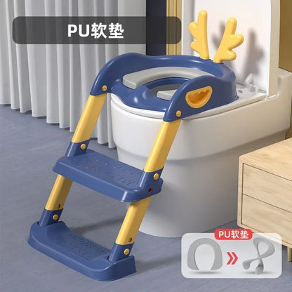 Kids Toilet Training Seat with Step Ladder | Adjustable Potty Training Chair for Toddlers