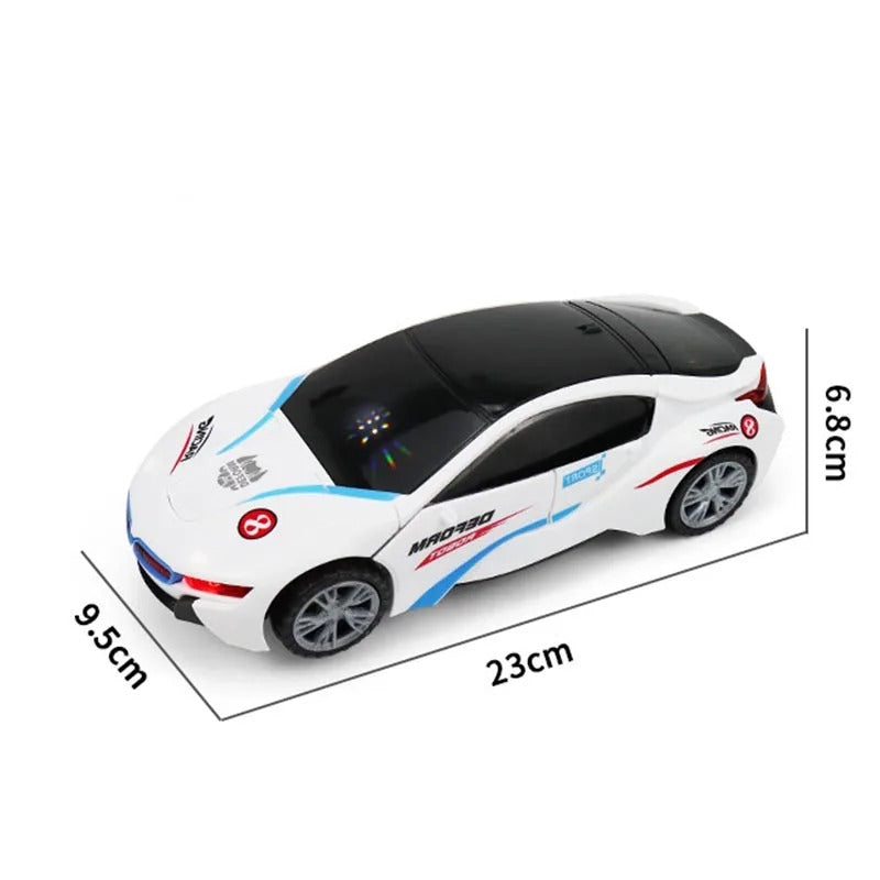 Electric Transforming Robot Car – Automatic 2-in-1 Deformation Toy with LED Lights & Music